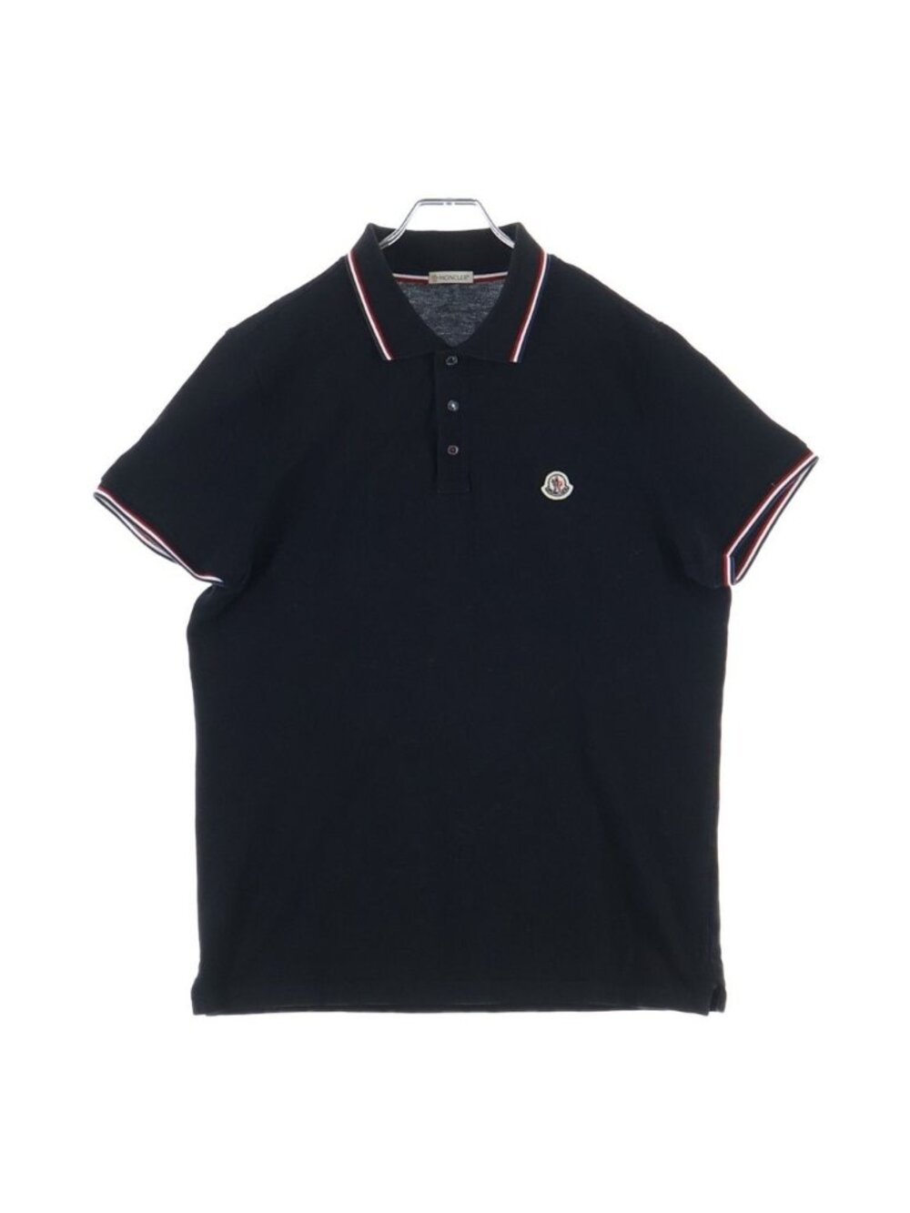 Moncler Logo Polo Shirt Black Cotton
